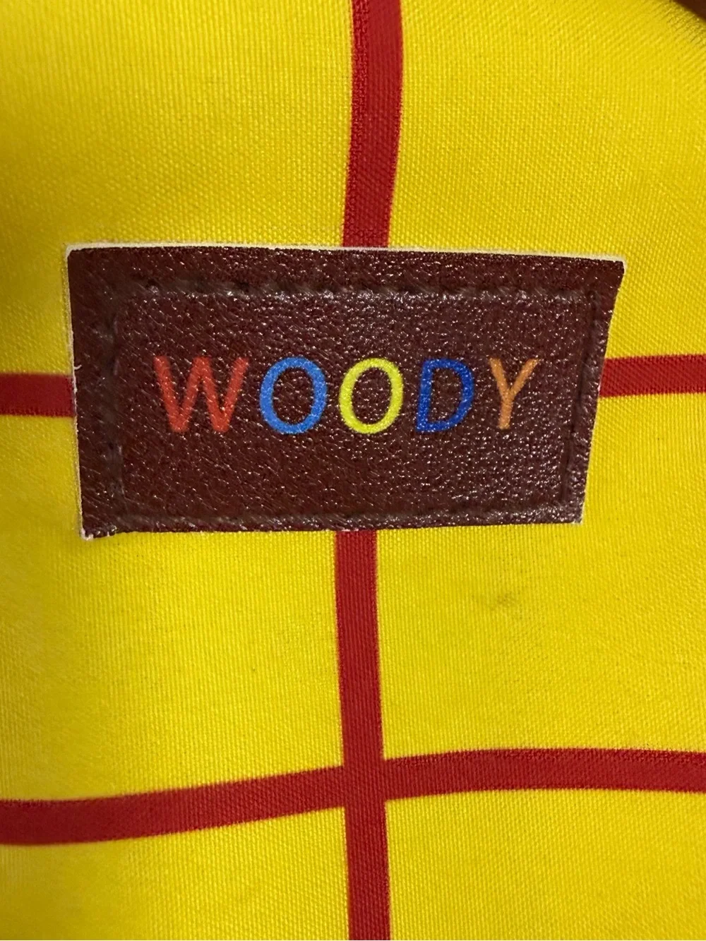 Toy Story Woody Kids' Cow Print Yellow Grid Backpack